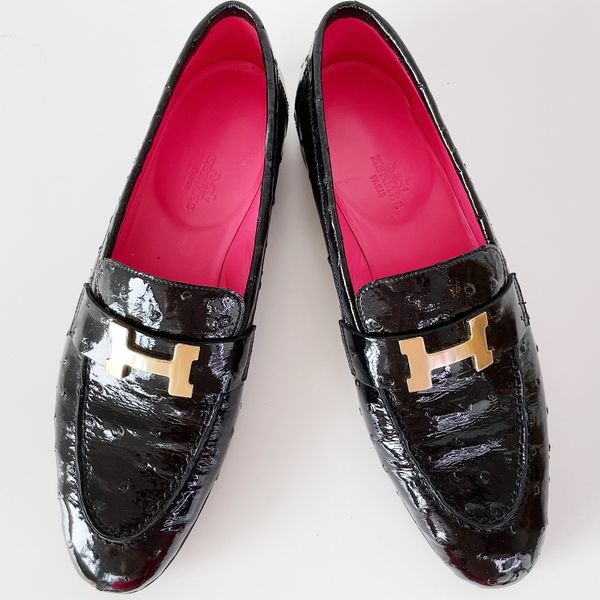 Louis Vuitton Loafers Street Style Leather Logo Loafers & Slip-ons