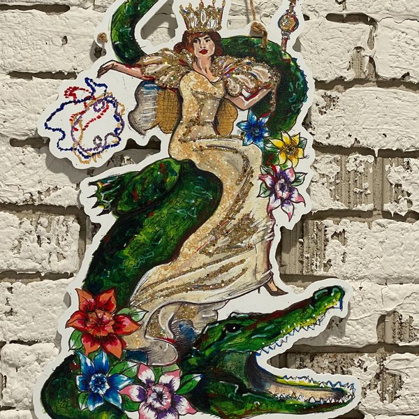 Queen of New Orleans Door Hanger