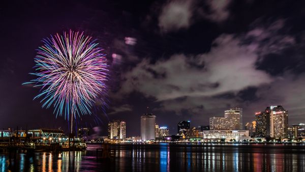 Fireworks on the Mississippi