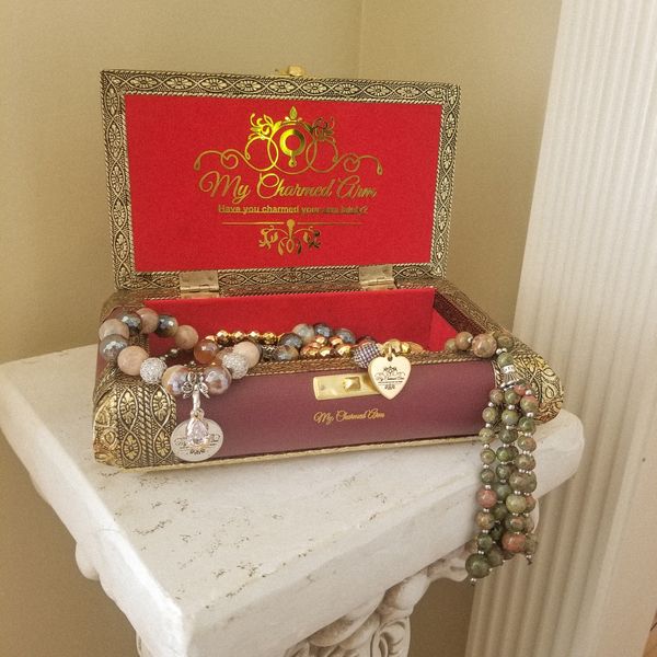 mycharmedarm charming jewelry boxes burgundy
