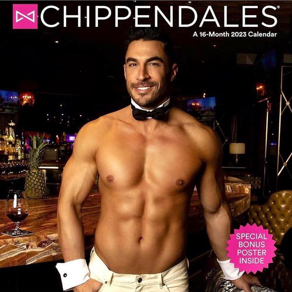 readerlink chippendales 2023 wall calendar