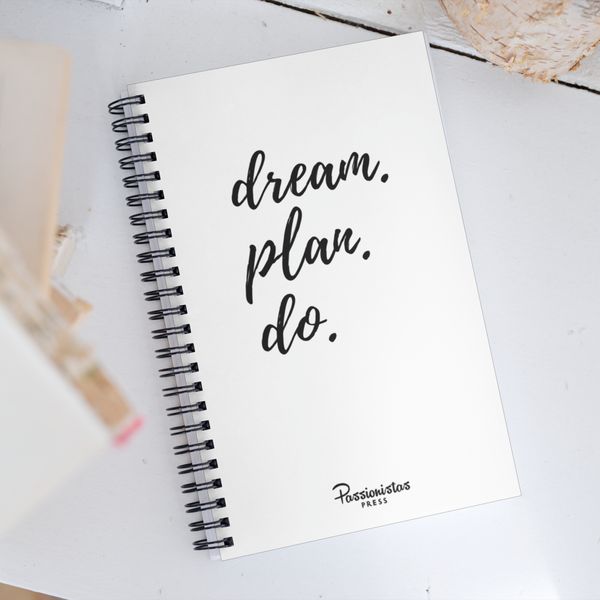 womenownedpassionistas dream plan do spiral notebook