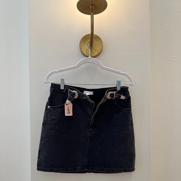 Black Denim Skirt - Size 6