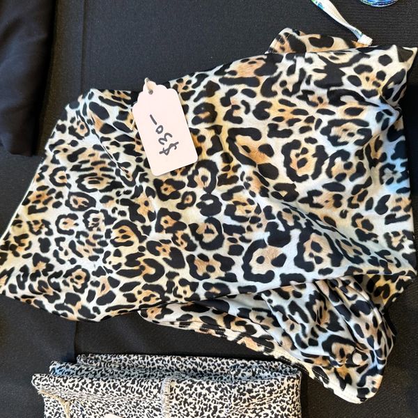 ONE Piece Cheetah Print Swimsuit - Size Medium