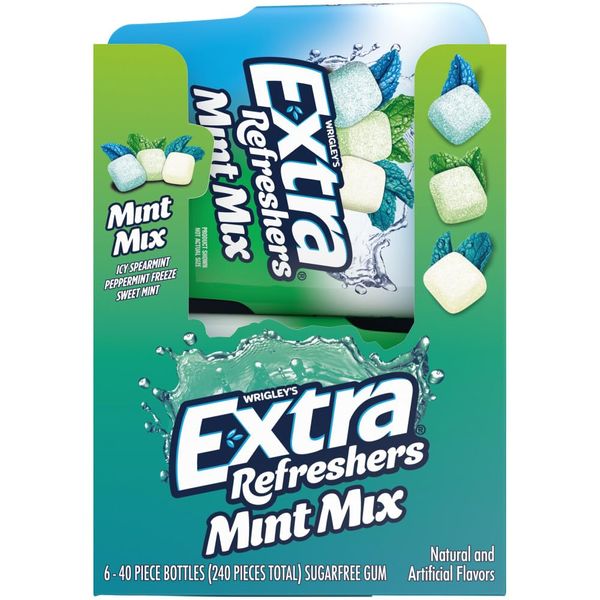 EXTRA Refreshers Mint Mix Gum (Pack of 6)