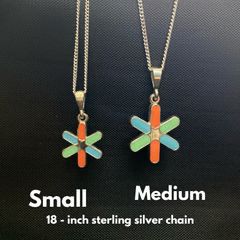 autismtodayfoundation spectrum star medium charm with 18 silver chain