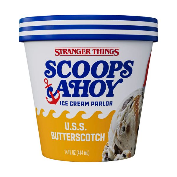 Scoops Ahoy USS Butterscotch Ice Cream Pint 