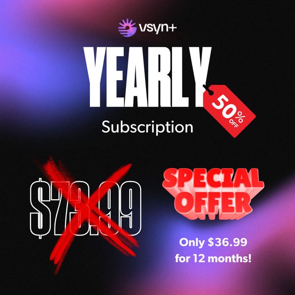 VSYN+ Annual Streaming Subscription 50% Off