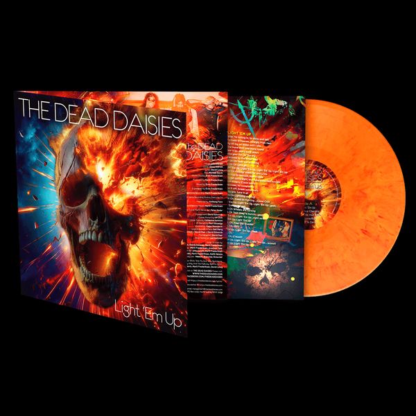 LIGHT 'EM UP - Marbled Orange/Red LP Signed