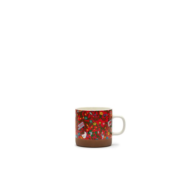 Floral Ceramic Multicolor Mug 3.5" by Roberto Lugo