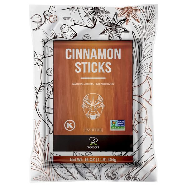 Soeos Cinnamon Sticks, 16 oz