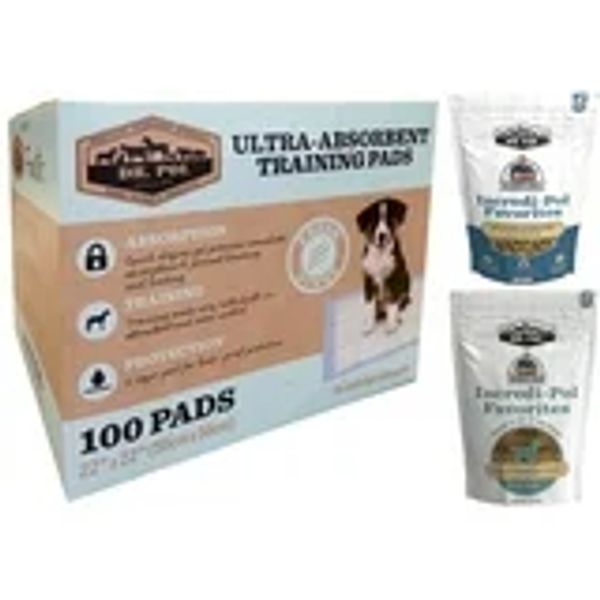 Dr. Pol Puppy Treat and Training Pads Bundle