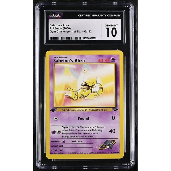 SABRINA'S ABRA 93/132 GYM CHALLENGE 1ST EDITION 