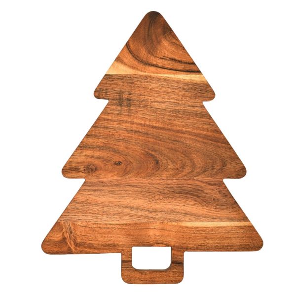 Christmas Tree Shaped Wood Cutting Board 