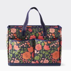 boonsupply totes large multipocket navy poppy