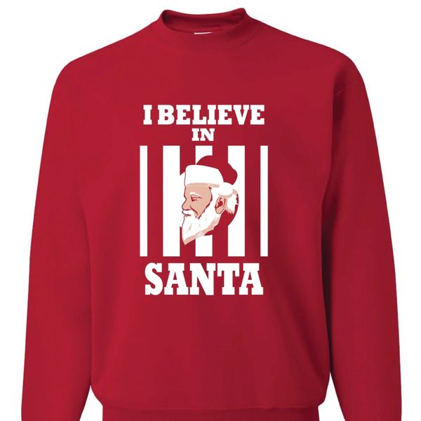 nashvilletnstore i believe in santa adult sweater