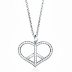 peacelovejewelrybynancydavis peace love necklaces original heart peace necklace