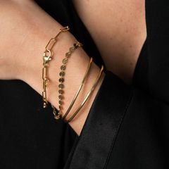 thestylepantry large golden link bracelet