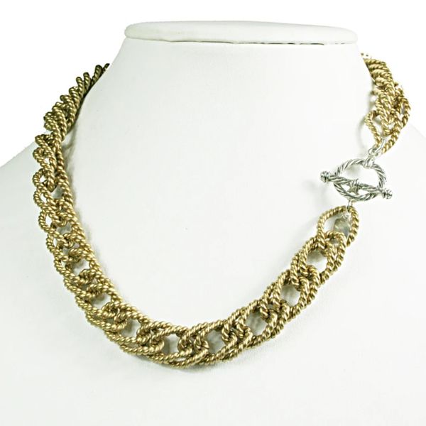 thestylepantry heavy brass chain necklace