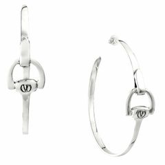 thestylepantry equestrian hoop earrings