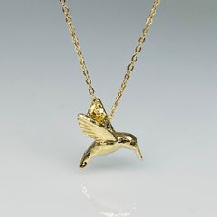 kylechandesign black diamond hummingbird pendant