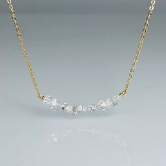 kylechandesign herkimer diamond bar necklace