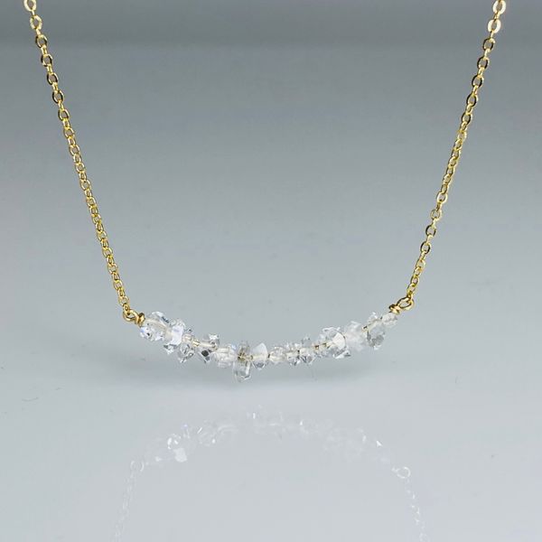 Herkimer Diamond Bar Necklace