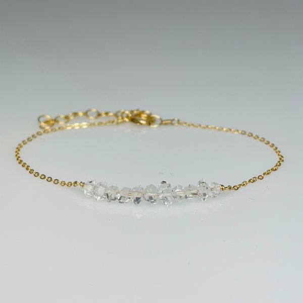 Herkimer Diamond Bar Bracelet