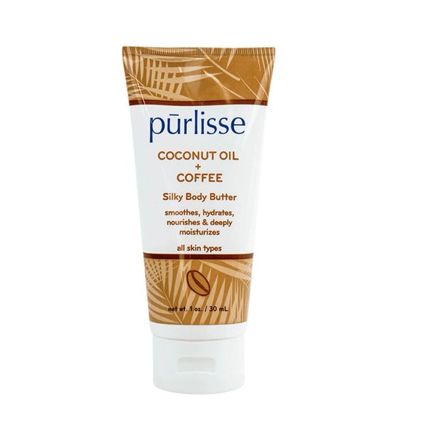 purlisse travel coconut oil coffee silky body butter