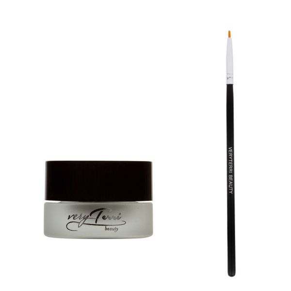 veryterribeauty onyx luxe creme liner and pointed liner brush