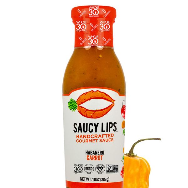 saucylipsfoods habanero carrot sauce spicy