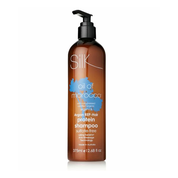silkoilofmorocco argan vegan rep hair sulfate free shampoo 375ml